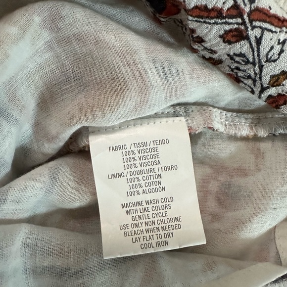 Oneill Printed Romper Bell Sleeves Wrap V Neck Adjustable Waist Tassels Size S - Picture 17 of 17